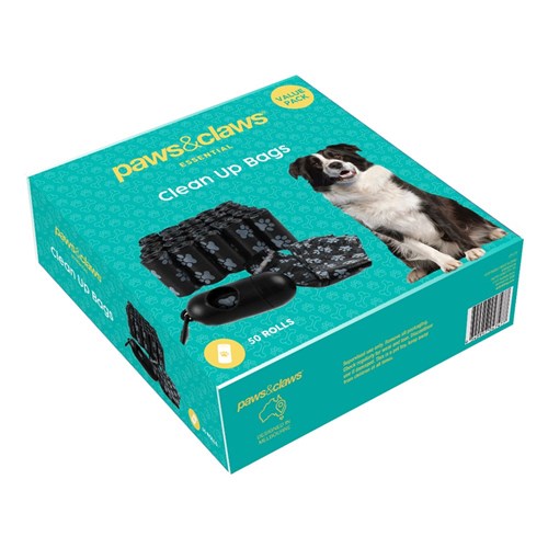 CLEAN UP BAGS + DISPENSER