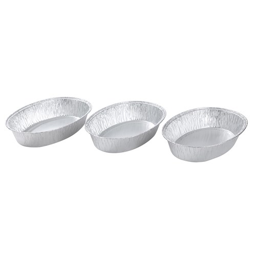 FOIL OVAL ROASTING TRAY 3PK