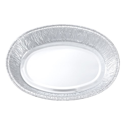 FOIL OVAL ROASTING TRAY 3PK
