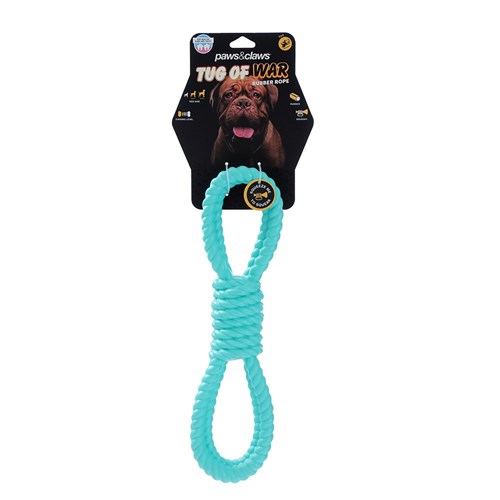 TUG-OF-WAR RUBBER ROPE DOG TOY