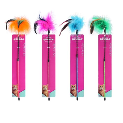 POUNCE SPRINGING FEATHER CAT