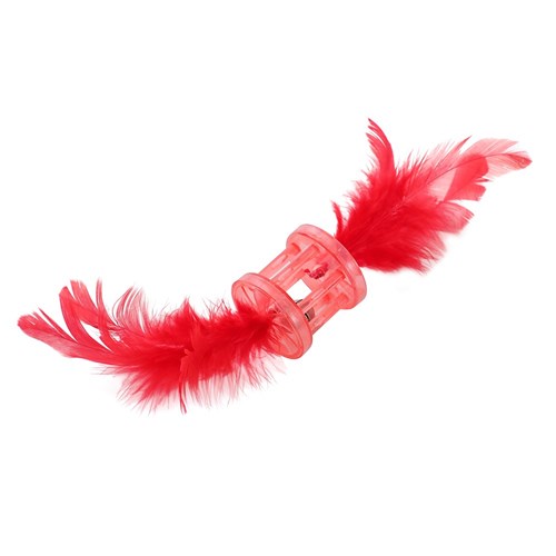 POUNCE FEATHER RATTLE CAT TOYS