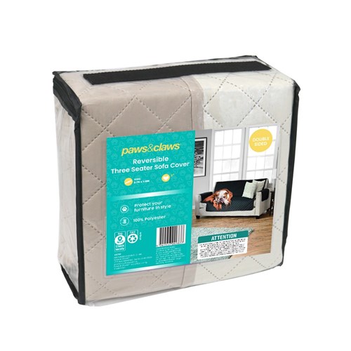 REVERSIBLE 3 SEATER SOFA COVER