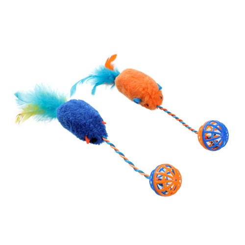 POUNCE PLUSH MOUSE W RATTLE