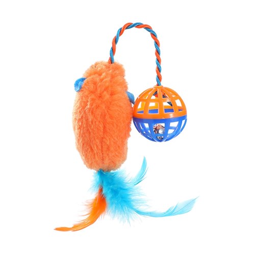 POUNCE PLUSH MOUSE W RATTLE