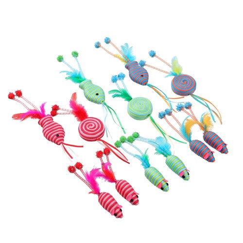 POUNCE STRING CAT TOYS 9 ASSTD