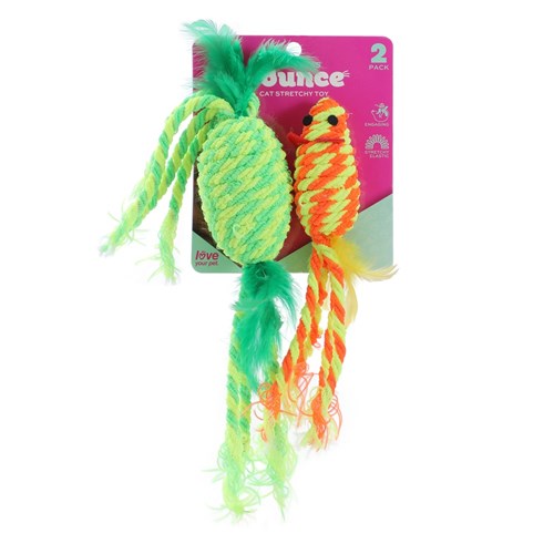 POUNCE STRETCHY 2PK CAT TOY