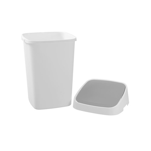 EDGE BIN SQUARE 40L WHT