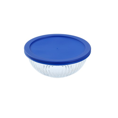 YORKSHIRE GLASS RIBBED BOWL