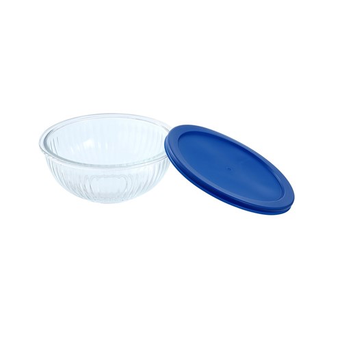 YORKSHIRE GLASS RIBBED BOWL