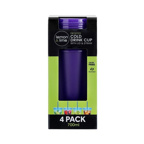 COLD BEVERAGE FROSTED TUMBLER