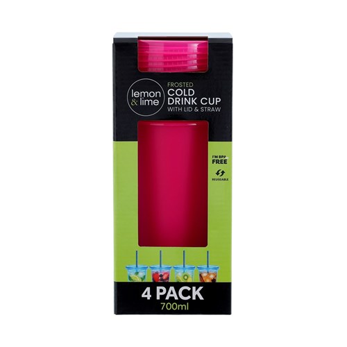 COLD BEVERAGE FROSTED TUMBLER