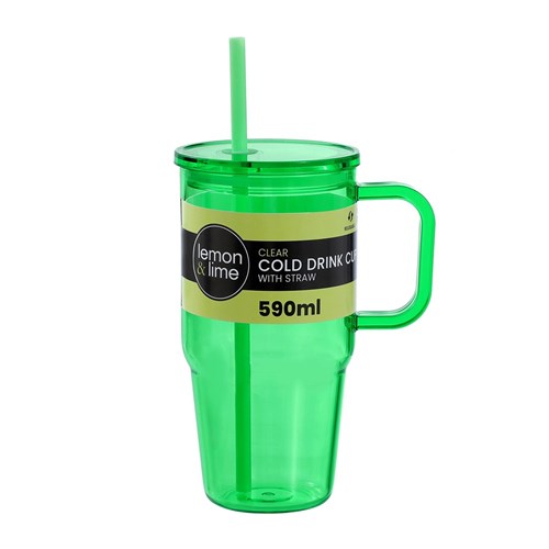 COLD BEVERAGE CLEAR TUMBLER