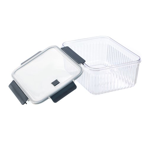 CRYSTAL RIBBED FOOD CONTAINER