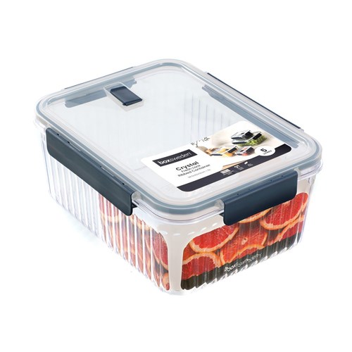 CRYSTAL RIBBED FOOD CONTAINER