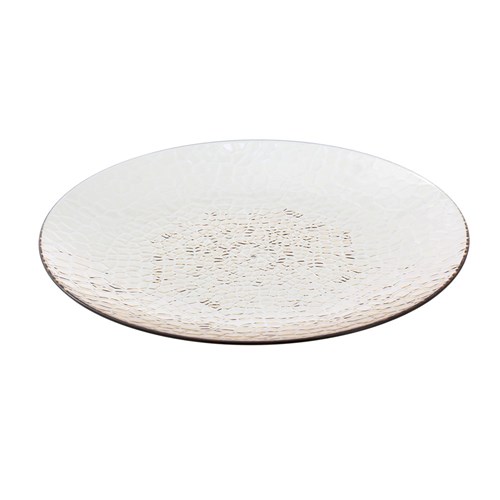 PEBBLE DECO PLATE 25CM 3 ASSTD