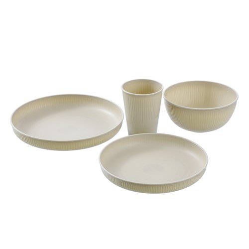 RIBBED PLASTIC DINNER PLATE