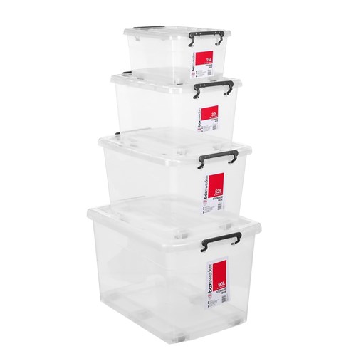 TRANSPARENT STORAGE BOX 90L
