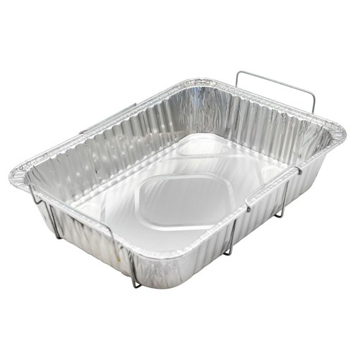 FOIL TRAY W/WIRE HANDLES