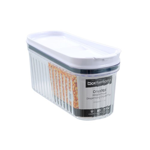 CRYSTAL RIBBED FOOD DISPENSING