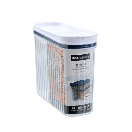 CRYSTAL RIBBED FOOD DISPENSING