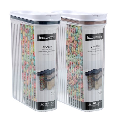 CRYSTAL RIBBED FOOD DISPENSING