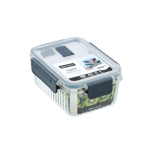 CRYSTAL RIBBED FOOD CONTAINER