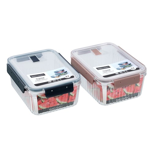 CRYSTAL RIBBED FOOD CONTAINER