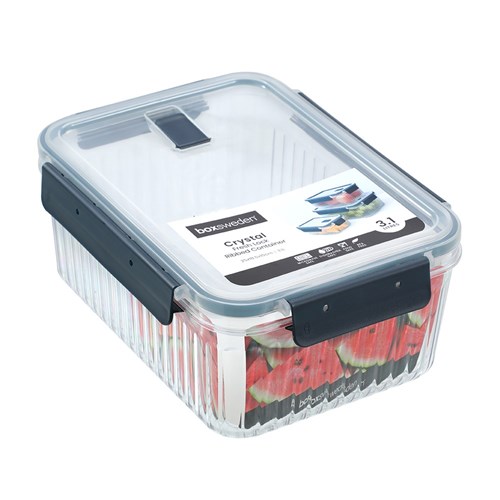 CRYSTAL RIBBED FOOD CONTAINER