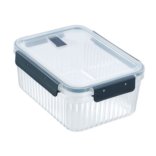 CRYSTAL RIBBED FOOD CONTAINER