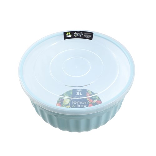 SALAD BOWL LIDDED 3L 3 ASSTD