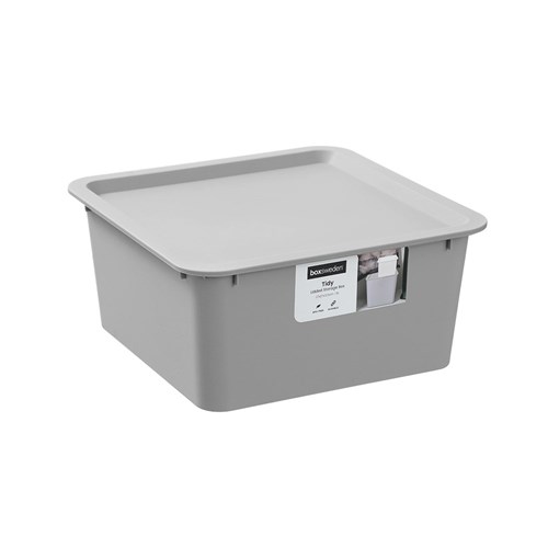 TIDY BOX LIDDED SQUARE 6L