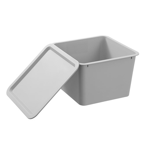 TIDY BOX LIDDED SQUARE 12L