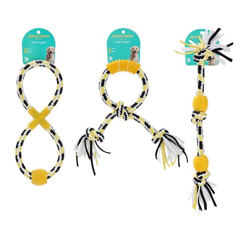 ROPE & RUBBER TUGGERS 3 ASSTD