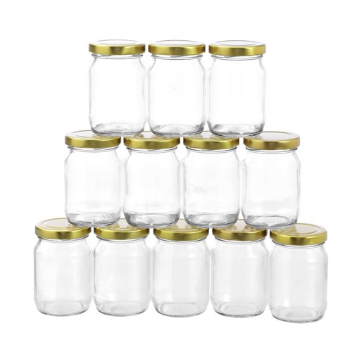 VERONA GLASS JAR 12PK 150ML