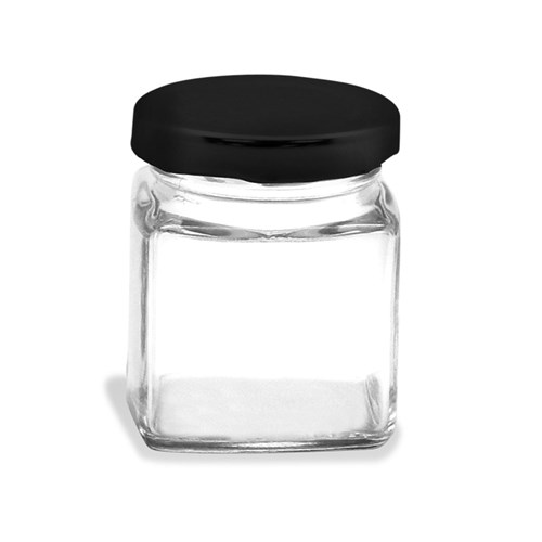 VERONA GLASS SQUARE JAR 6PK