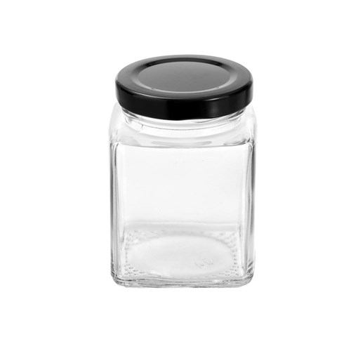 VERONA GLASS SQUARE JAR 6PK