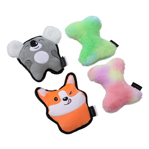 TINY TUFF + BONE PLUSH TOY 2PK