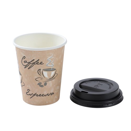 PAPER COFFEE CUPS W/LIDS 20PK