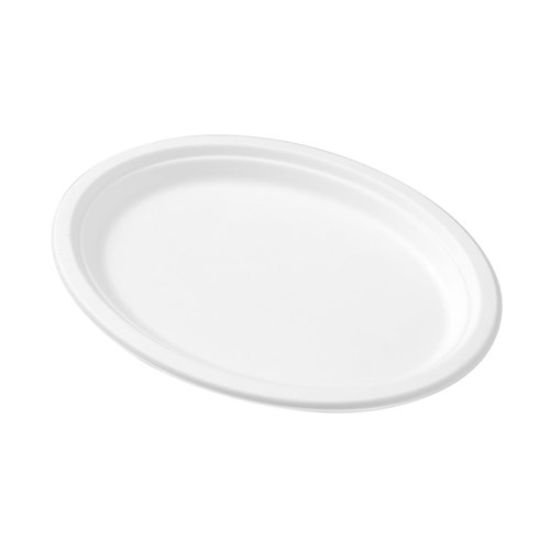 ECO SUGARCANE OVAL PLATE