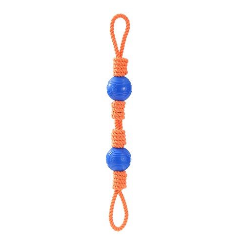 DOUBLE LOOP ROPE & TPR DOG TOY
