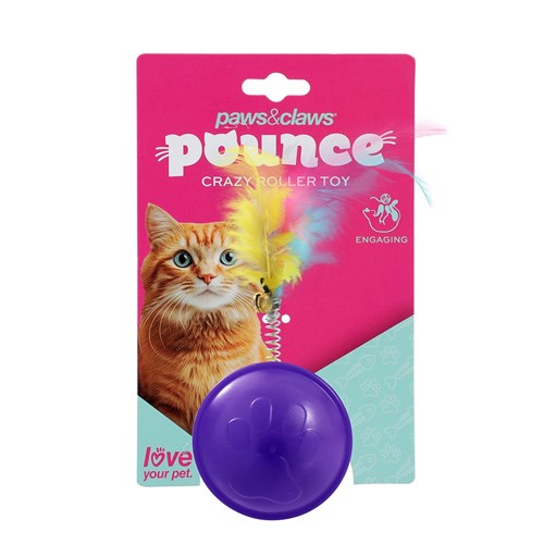 POUNCE CRAZY ROLLING CAT TOY