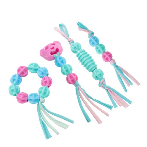 PUPPY TPR & TSHIRT ROPE TOYS