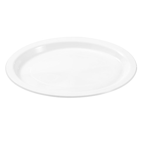 REUSABLE PLASTIC OVAL PLATE