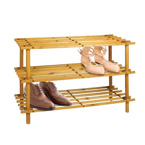 SHOE RACK 3 TIER 74X26X49CM