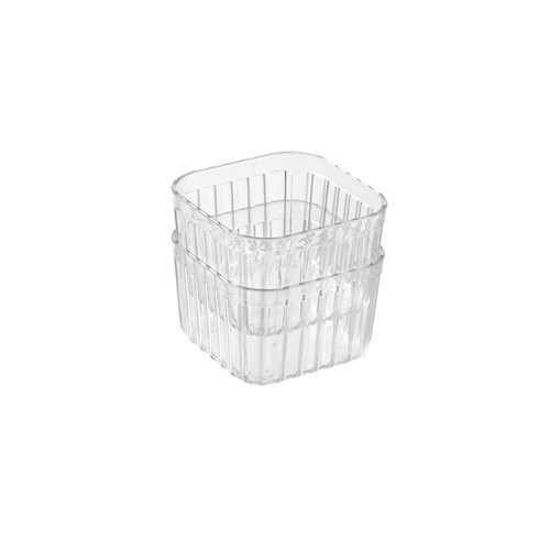 CRYSTAL RIBBED TRAY 2PK