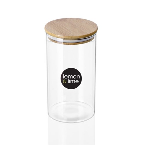 CAMDEN GLASS JAR BAMBOO LID