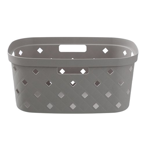 DIAMOND QUILTED LAUNDRY BASKET