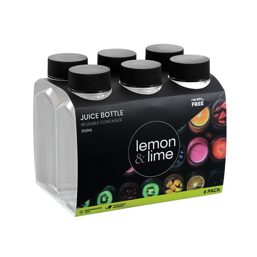 REUSABLE JUICE BOTTLE 6PK