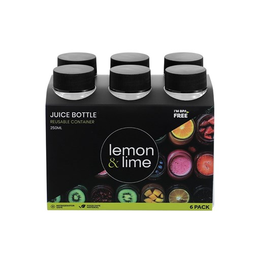 REUSABLE JUICE BOTTLE 6PK